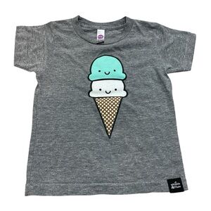 Whistle & Flute 2T Ice Cream Scoop Tee Boys Girls Small Shop Trendy Kawaii 2yr
